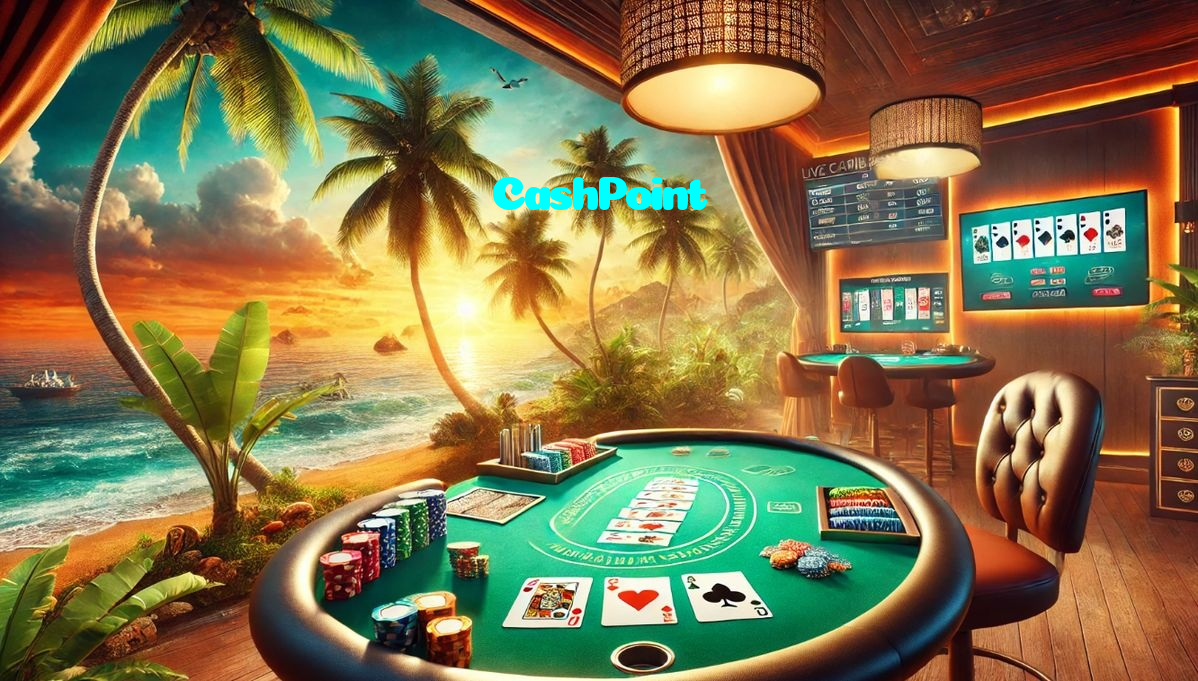 CashPoint casino presented on mobile device in Pakistan with slots and live games